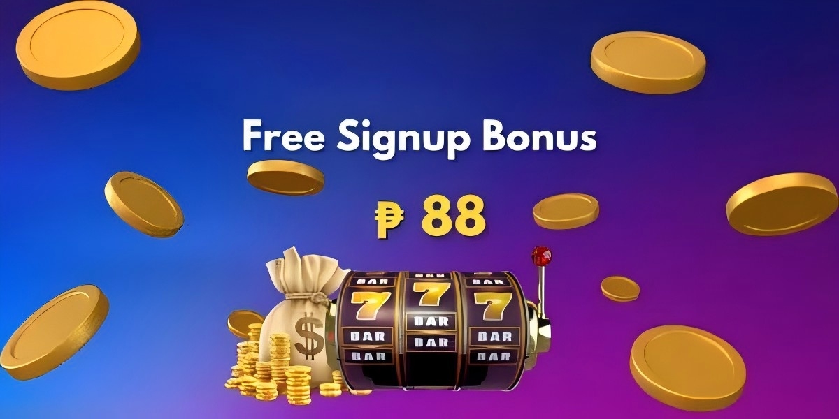 Dark and gold casino banner with a giant golden letter M surrounded by coins, banknotes and poker chips under the words Win Big Every Day